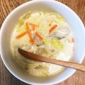 すみれのの's cooksnap of when they made あったまる～豚肉入り白菜のクリームスープ.