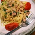 nonnon1222's cooksnap of when they made すぐできる！かいわれとツナのパスタ☆.