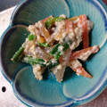 豆と麦's cooksnap of when they made ほうれん草とこんにゃくの白和え☆.