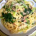 アネクメーネ's cooksnap of when they made ツナ、水菜、しめじのパスタ.