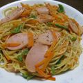 ＹＡＭＡＴ's cooksnap of when they made おさかなソーセージのナポリタン☆.