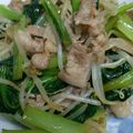 chikanao's cooksnap of when they made 豚肉と小松菜のポン酢炒め.