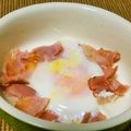 ちぃ兄やん's cooksnap of when they made 朝食に♪レンジでベーコンエッグ.