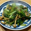 あかさ0157's cooksnap of when they made 低糖質！小松菜としめじのピリ辛炒め♪.