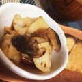 ぅのゅ★'s cooksnap of when they made 蓮根としいたけのさっぱりおひたし♪.