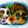 Miffy2009's cooksnap of when they made 簡単キャラ弁 仮面ライダーゴースト.