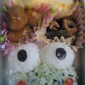 gakinko's cooksnap of when they made 梅雨のキャラ弁❈サンリオ♥ケロッピ.