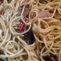 ふぁんたにゃん's cooksnap of when they made アンチョビとアヒージョの残りオイルパスタ.