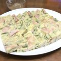ままばなな1020's cooksnap of when they made おさかなソーセージとネギの＊チヂミ＊.