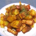 ふか谷's cooksnap of when they made じゃがいもとベーコンのカレー炒め☆簡単.