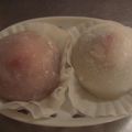 お菓子大好き's cooksnap of when they made あわ～いピンクの苺ちゃん♪大福.