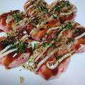m0cha's cooksnap of when they made ❀たこ焼き風おから餅❀.