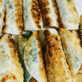 ポケットzo's cooksnap of when they made 揚げ春巻き♪梅肉大葉ちくわで簡単.