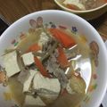 クック9P6O5D☆'s cooksnap of when they made 焼き豆腐とごぼうの味噌汁.