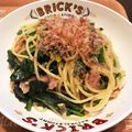えみこニャン's cooksnap of when they made ほうれん草ベーコン　柚子胡椒ポン酢パスタ.