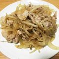 Tomoyosan's cooksnap of when they made 豚こまで生姜焼き.