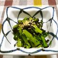 Haru Haru's cooksnap of when they made 春菊とのりのおひたし.