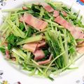 ちゃんきよ's cooksnap of when they made 超簡単♪水菜のガーリック味に炒めたん♪.
