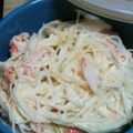 kyokoko15's cooksnap of when they made 大根とかにかまのマヨネーズサラダ.