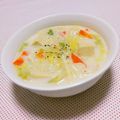 まあまま☆0403's cooksnap of when they made 白菜と高野豆腐のミルクスープ.