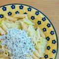 シナモシナモ's cooksnap of when they made ☆釜揚げしらすときゃべつのパスタ☆.