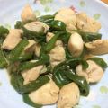 クックTNJ7ZU☆'s cooksnap of when they made ☆ささみとピーマンの生姜焼き☆.