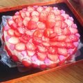 ひとてん's cooksnap of when they made 苺のムースケーキ❤ソース添え.