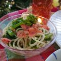 もりあん農園's cooksnap of when they made 春の便り♪菜の花と鮭のペペロンチーノ.