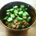 あーこ姐's cooksnap of when they made 野沢菜漬けとオクラの納豆.
