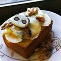 しじみごはん's cooksnap of when they made バナナ×ブルーチーズのメイプルトースト.