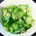 J_son's cooksnap of when they made きゅうりといかくんの酢の物.