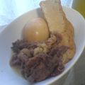 ﾋﾎﾟﾎﾟﾀﾏｽ's cooksnap of when they made ☆素麺つゆde牛肉アゲアゲ煮込み☆.