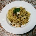 ナニワばば's cooksnap of when they made バジルクリームソースのパスタ.