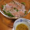 i_yokan's cooksnap of when they made 紫玉ねぎベビーリーフの簡単生ハムサラダ♪.