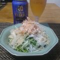 ダイナマイト漆黒's cooksnap of when they made 新玉とツナのサラダ♪.