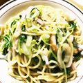 まゆく's cooksnap of when they made 柚子かほる〜白菜と水菜の和風パスタ〜.