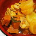 sarasa0601's cooksnap of when they made 鶏肉♡南瓜♡大根の甘辛煮.