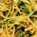 Macaw's cooksnap of when they made レンジで3分！もやしと豆苗の旨辛♡.