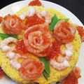 machisshu's cooksnap of when they made お寿司ケーキ ちらし寿司 クリスマス.