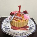 友村さんのお嫁さん's cooksnap of when they made 1歳の誕生日ケーキ♡.
