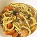 hiraria's cooksnap of when they made 残ったカレーでキノコ和風カレーうどん✨.