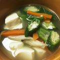 hiraria's cooksnap of when they made オクラのとろみ中華スープ.