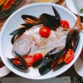 K_KHR's cooksnap of when they made 鯛のアクアパッツァ.