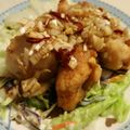 sakorinrin's cooksnap of when they made 鶏もも肉のねぎたっぷり油淋鶏.