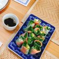 nonkapi's cooksnap of when they made スモークサーモンアボカドの生春巻き.