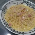 8823若葉's cooksnap of when they made ベーコンと玉葱のカレークリームパスタ.