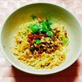 カレンガール's cooksnap of when they made パクチー・ピーナッツ入り汁なし担担麺.