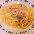 ぐるパパ's cooksnap of when they made 【消防飯】カルボナーラ.