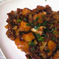 みみたぶぅ's cooksnap of when they made 豚とお餅の焼肉キムチ炒め♪.