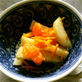 トムラウシ's cooksnap of when they made 大根とみかんの酢の物♪.